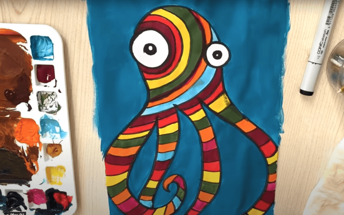 octopus drawings for kids