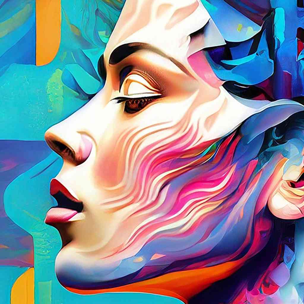 Prismatic Profile Digital Art Print Art Gallery Online Art Gallery