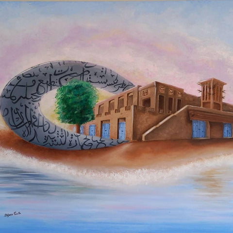 Past and Future Oil Painting Buy Now on Artezaar.com Online Art Gallery Dubai UAE