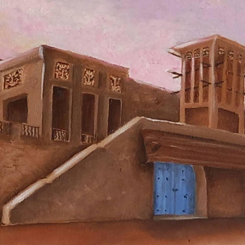 Past and Future Oil Painting Buy Now on Artezaar.com Online Art Gallery Dubai UAE