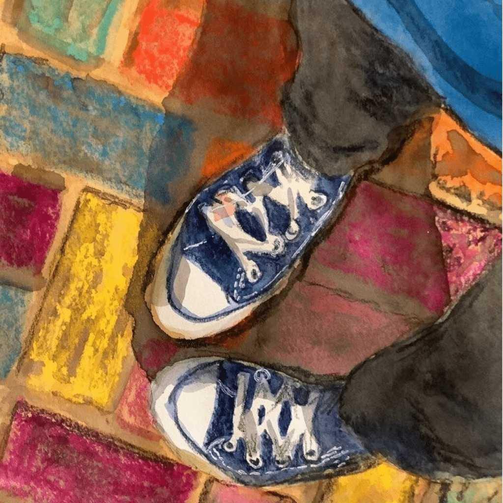 Buy Painting | Urban Feet Converse Shoes | Artezaar Art Gallery Dubai –  Artezaar.com Online Art Gallery