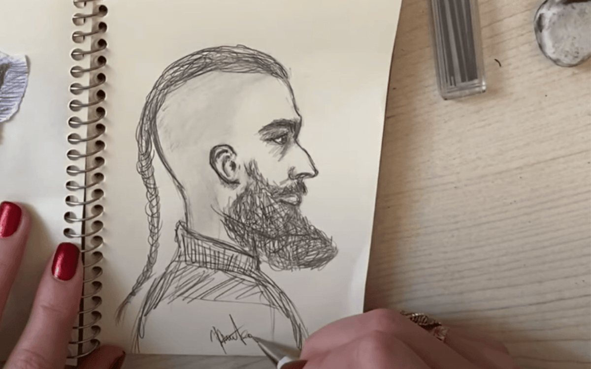DIY How To Draw Man's Portrait | YouTube Video | Artezaar.com Dubai ...