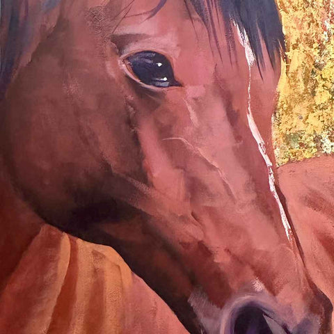 Elegant Equine Acrylic Painting Buy Now on Artezaar.com Online Art Gallery Dubai UAE