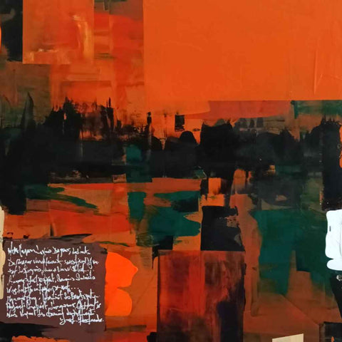 A letter to my sweet thing Abstract Acrylic Painting Buy Now on Artezaar.com Online Art Gallery Dubai UAE