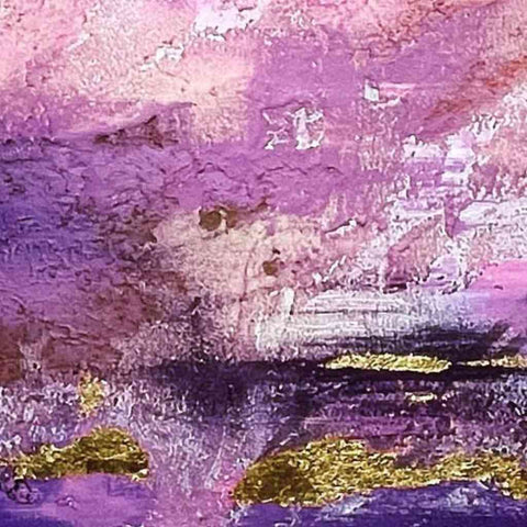 A Purple Dream Mixed Media Painting Buy Now on Artezaar.com Online Art Gallery Dubai UAE
