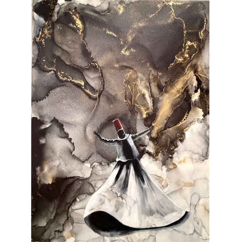 Abid - Silence in the Turning - Acrylic Painting - Artezaar.com Online Art Gallery