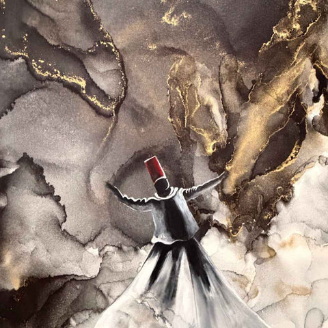Abid - Silence in the Turning - Acrylic Painting - Artezaar.com Online Art Gallery