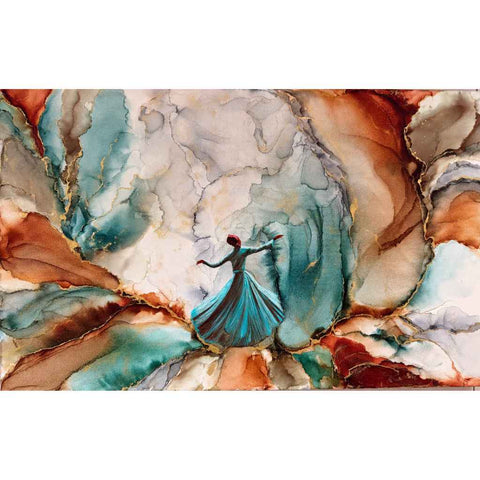 Abid - The Turning of the Heart - Alcohol Inks Painting - Artezaar.com Online Art Gallery