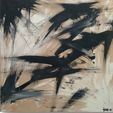 Afro Waves Abstract Acrylic Painting Buy Now on Artezaar.com Online Art Gallery Dubai UAE 