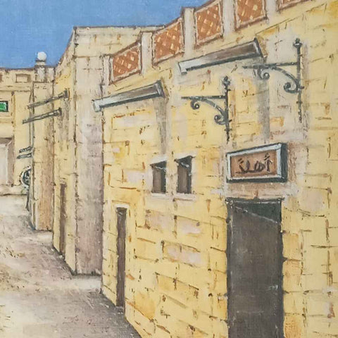 Ahlan Bikum Huna Acrylic Painting Buy Now on Artezaar.com Online Art Gallery Dubai UAE