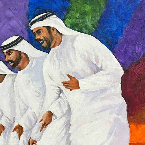 Al-Ayyala Fine Acrylic Painting Buy Now on Artezaar.com Online Art Gallery Dubai UAE
