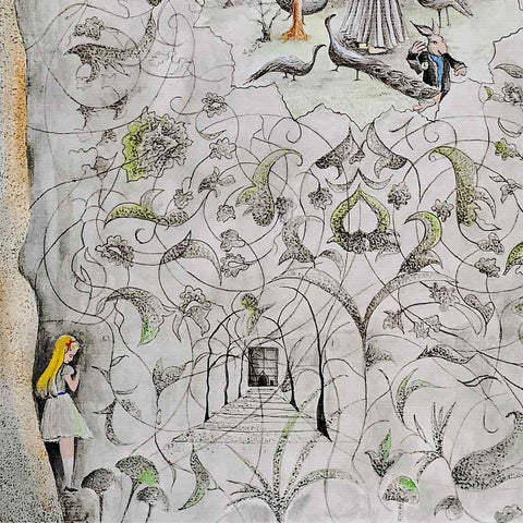 Alice In Wonderland 2 - Watercolor Painting - Artezaar.com Online Art Gallery