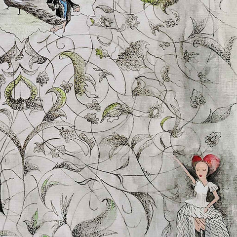 Alice In Wonderland 2 - Watercolor Painting - Artezaar.com Online Art Gallery