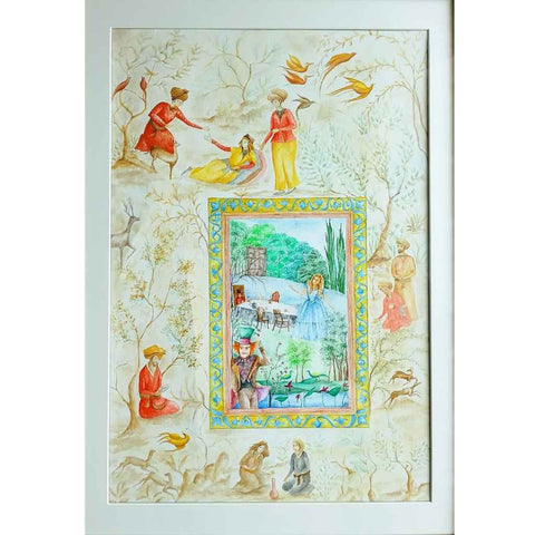 Alice in Wonderland I - Watercolor Painting - Artezaar.com Online Art Gallery