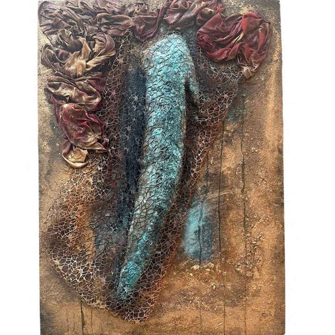 Alif, Where Form Begins - Mixed Media - Artezaar.com Online Art Gallery
