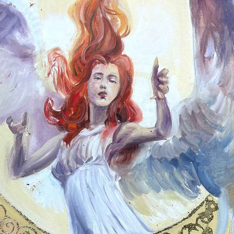 Angel Fantasy Oil painting Buy Now on Artezaar.com Online Art Gallery Dubai UAE