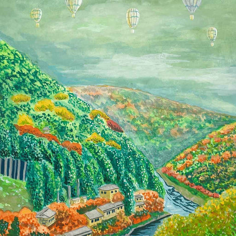 Arashiyama - Acrylic Painting - Artezaar.com Online Art Gallery