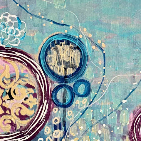 As The Day Unwinds Mixed Media Painting Buy Now on Artezaar.com Online Art Gallery Dubai UAE