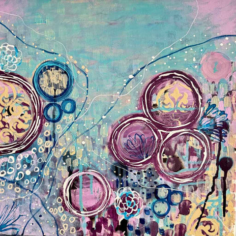 As The Day Unwinds Mixed Media Painting Buy Now on Artezaar.com Online Art Gallery Dubai UAE