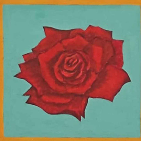 Assembly Of The Flowers: Rose - Acrylic Painting - Artezaar.com Online Art Gallery