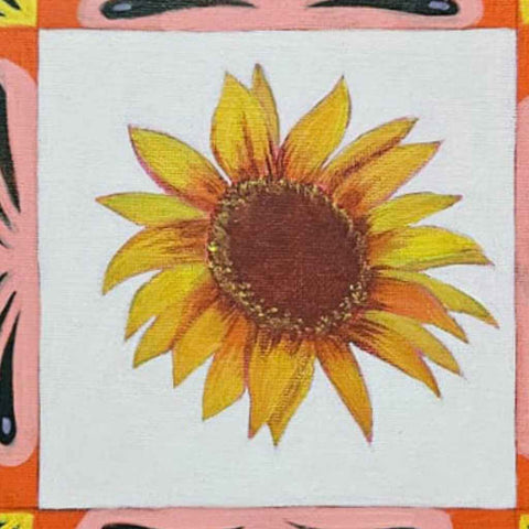 Assembly of The Flowers: Sunflower - Acrylic Painting - Artezaar.com Online Art Gallery