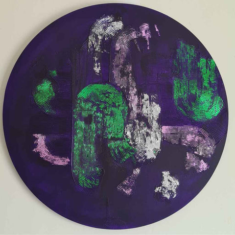 Aura Abstract Mixed Media Painting Buy Now on Artezaar.com Online Art Gallery Dubai UAE