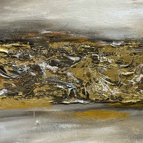 Auric Horizons Mixed Media Painting Buy Now on Artezaar.com Online Art Gallery Dubai UAE