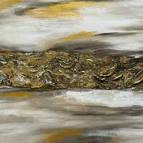 Auric Horizons Mixed Media Painting Buy Now on Artezaar.com Online Art Gallery Dubai UAE