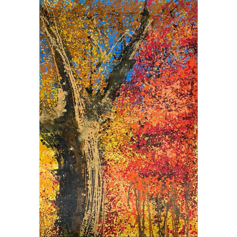 Autumn Abstract Acrylic Painting Buy Now on Artezaar.com Online Art Gallery Dubai UAE