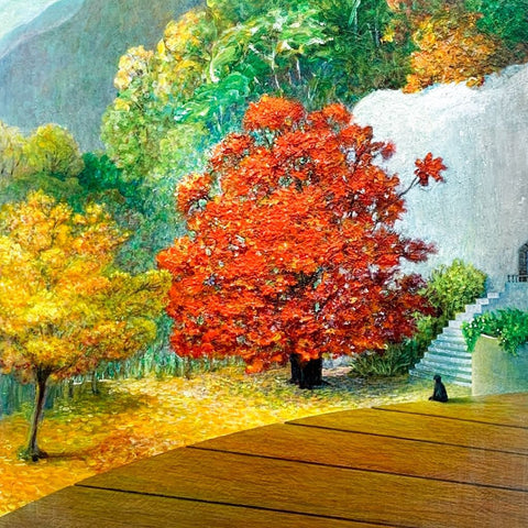 Autumn Leaves Acrylic Painting Buy Now on Artezaar.com Online Art Gallery Dubai UAE
