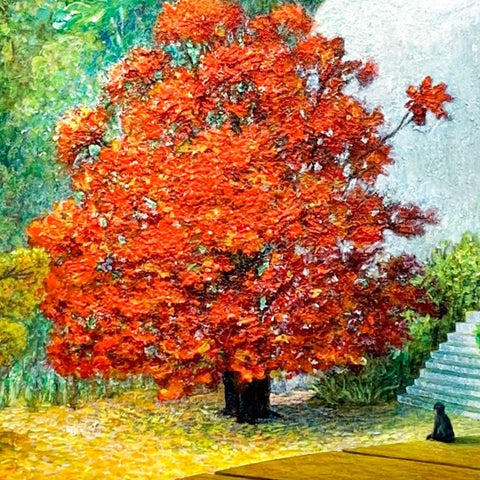 Autumn Leaves Acrylic Painting Buy Now on Artezaar.com Online Art Gallery Dubai UAE
