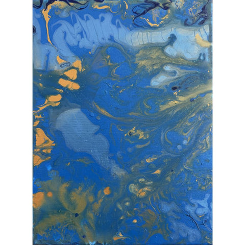 Azure Genesis - Acrylic Painting - Artezaar.com Online Art Gallery