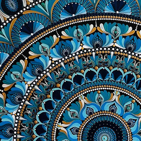 Azure Harmony Abstract Acrylic Painting Buy Now on Artezaar.com Online Art Gallery Dubai UAE