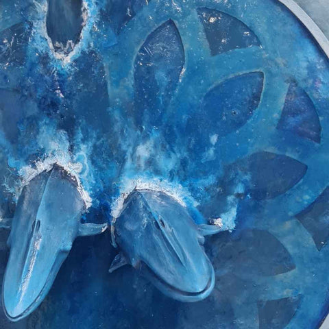 Balaenoptera Blue 3D Digital Mixed Media Painting Buy Now on Artezaar.com Online Art Gallery Dubai UAE