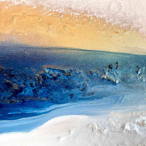 Beach Abstract Acrylic Painting Buy Now on Artezaar.com Online Art Gallery Dubai UAE