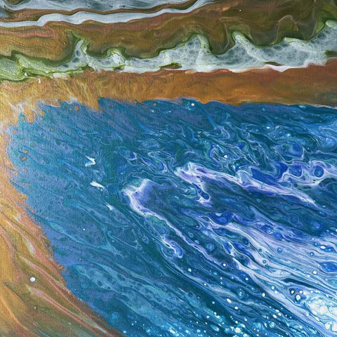 Beachwave II - Acrylic Painting - Artezaar.com Online Art Gallery