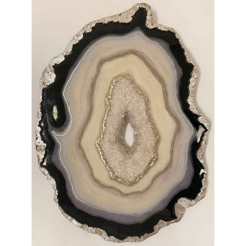 Beige Agate Slice Geode Resin Mixed media Resin Art Buy Now on Artezaar.com Online Art Gallery Dubai UAE