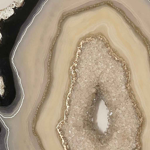 Beige Agate Slice Geode Resin Mixed media Resin Art Buy Now on Artezaar.com Online Art Gallery Dubai UAE