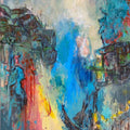 Beirut: A broken city Abstract Acrylic painting Buy Now on Artezaar.com Online Art Gallery Dubai UAE