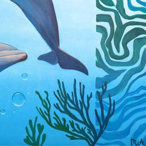 Beneath the Surface: A World Worth Saving Acrylic Painting Buy Now on Artezaar.com Online Art Gallery Dubai UAE