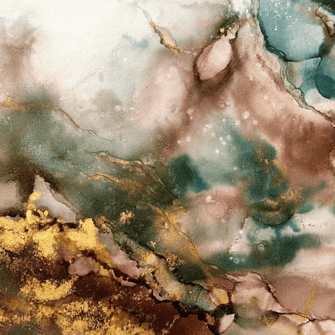 Beneath The Surface (2) - Alcohol Inks Painting - Artezaar.com Online Art Gallery