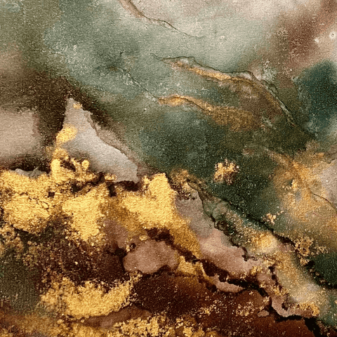 Beneath The Surface (2) - Alcohol Inks Painting - Artezaar.com Online Art Gallery
