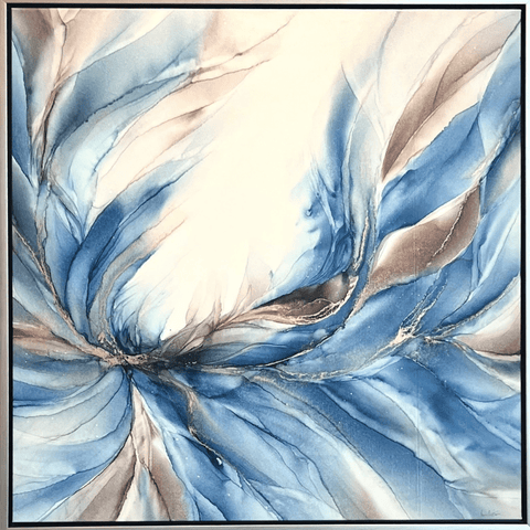 Beyond The Veil - Alcohol Inks Painting - Artezaar.com Online Art Gallery