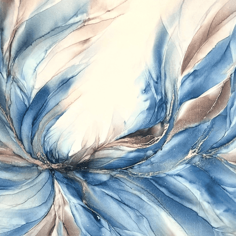 Beyond The Veil - Alcohol Inks Painting - Artezaar.com Online Art Gallery