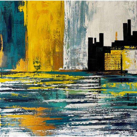 City of dreams Abstract Acrylic Painting Buy Now on Artezaar.com Online Art Gallery Dubai UAE