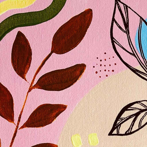 Bloom Abstract Acrylic Painting Buy Now on Artezaar.com Online Art Gallery Dubai UAE