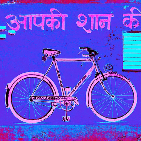 Blue Bicycle - Photography - Artezaar.com Online Art Gallery