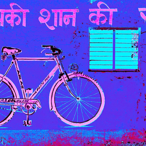 Blue Bicycle - Photography - Artezaar.com Online Art Gallery