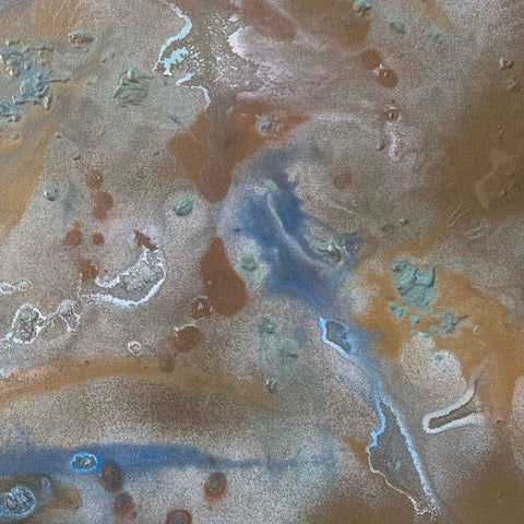 Blue Golden Motion Acrylic Painting Buy Now on Artezaar.com Online Art Gallery Dubai UAE