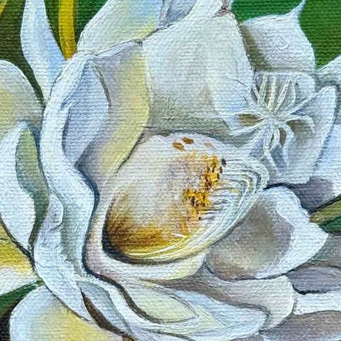 Brahma Kamalam - Flower Oil Painting - Artezaar.com Online Art Gallery